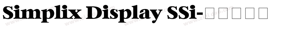 Simplix Display SSi字体转换